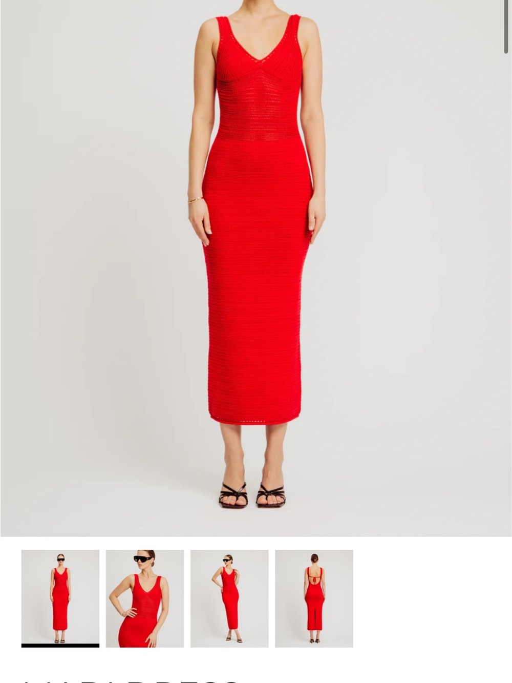 Torn By Ronny Kobo ‘Madi Dress’ in Crimson Red